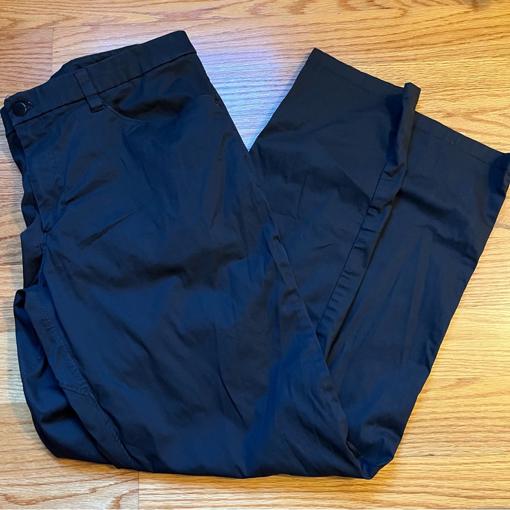 Lululemon ABC Pant Slim *Swift Cotton 34" in black size 38